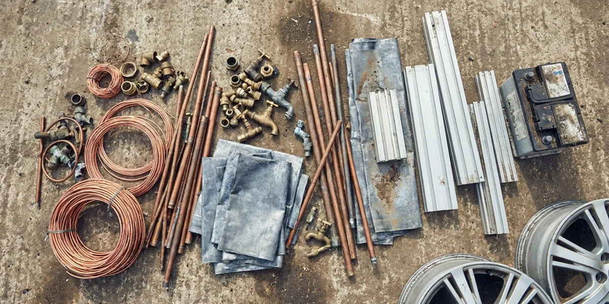 Non-ferrous scrap metals including copper, brass, lead and aluminium